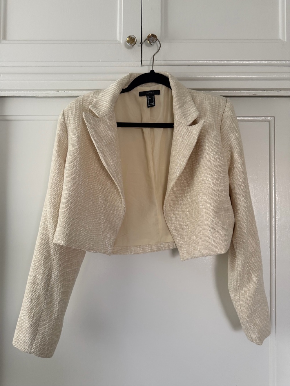 Ivory Cropped Blazer
